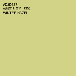 #D3D387 - Winter Hazel Color Image